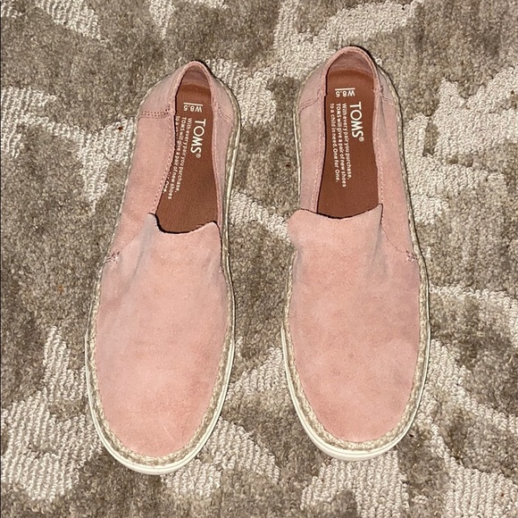 Toms Shoes - TOMS 8.5 blush slip on shoe